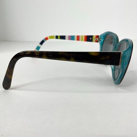 Kate Spade Sunglasses  Olive Tort Turquoise 54-16-135 Hilde/P/S X71P FRAMES ONLY - Picture 5 of 8